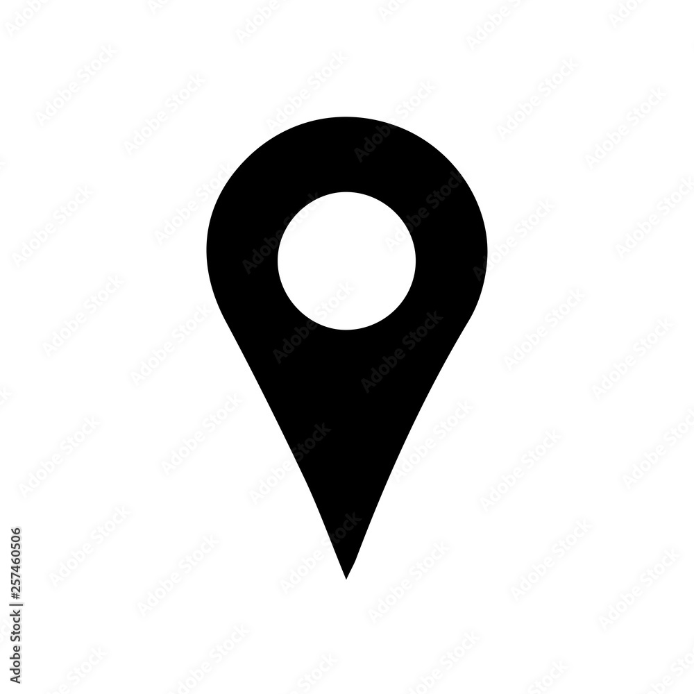 Location pin icon. Business card sign Location pin icon. Business card sign