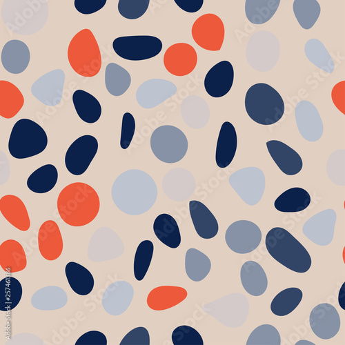 Terrazzo seamless pattern. Imitation of a Venetian stone floor