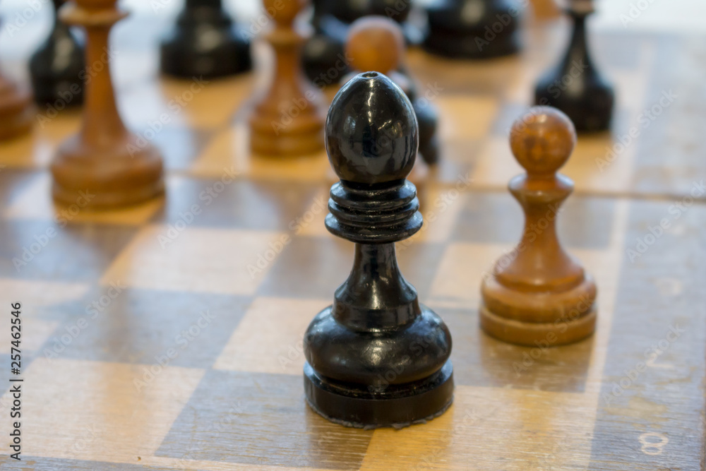 chess pieces on the chessboard chess pieces on the chessboard