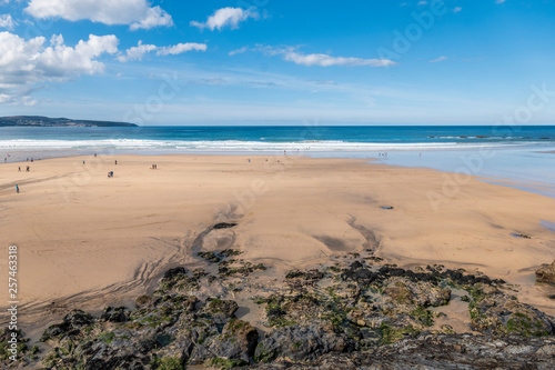 Godrevy beach on a sunny day  Cornwall