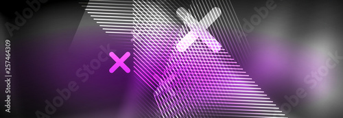 Shiny glowing lights neon color design background