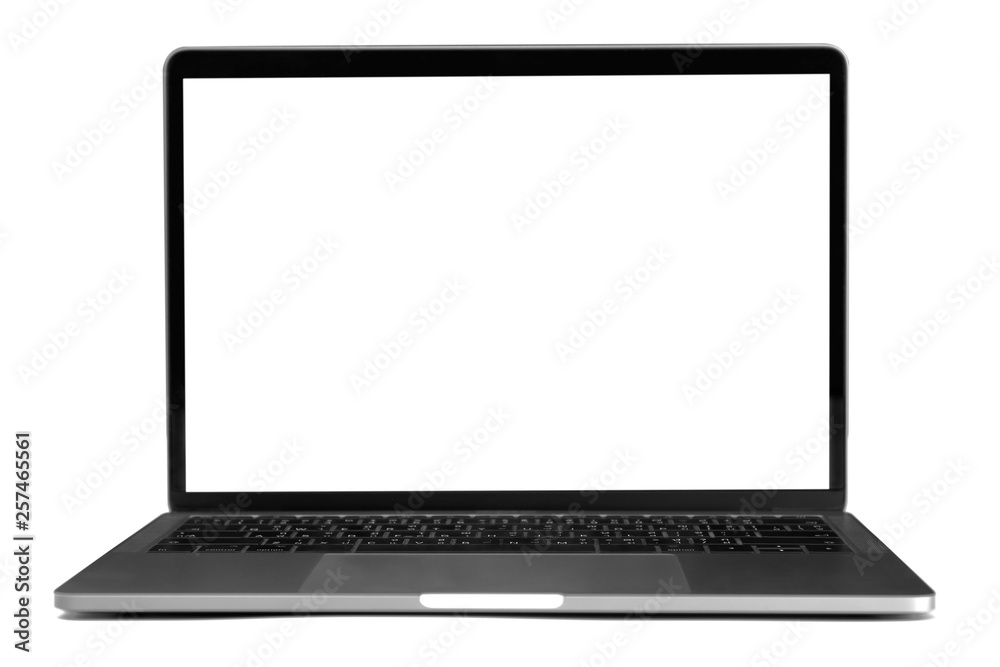 computer laptop isolate on white background computer laptop isolate on white background