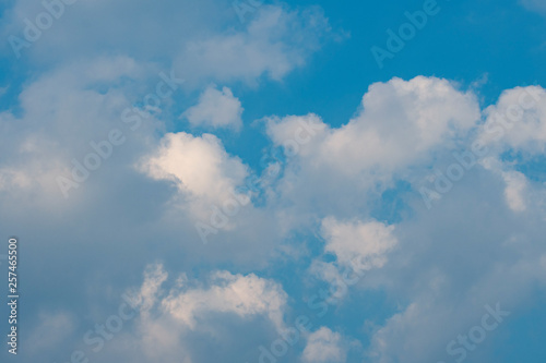 Beautiful blue sky with cloud for background.