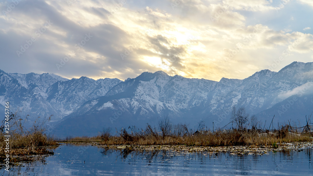 High mountain in morning time. Beautiful natural landscape. High mountain in morning time. Beautiful natural landscape.