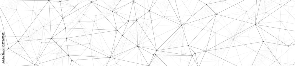 Wireless internet connections symbol, triangles shapes connections creative vector graphic on white background