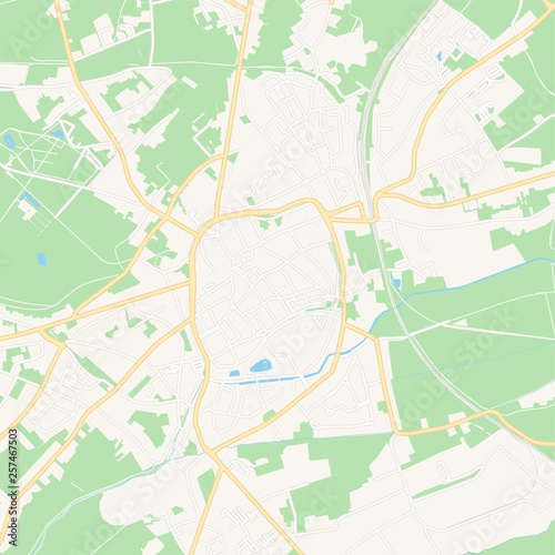 Tongeren   Belgium printable map