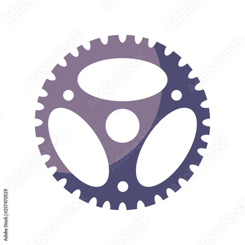 gear pinion machine isolated icon