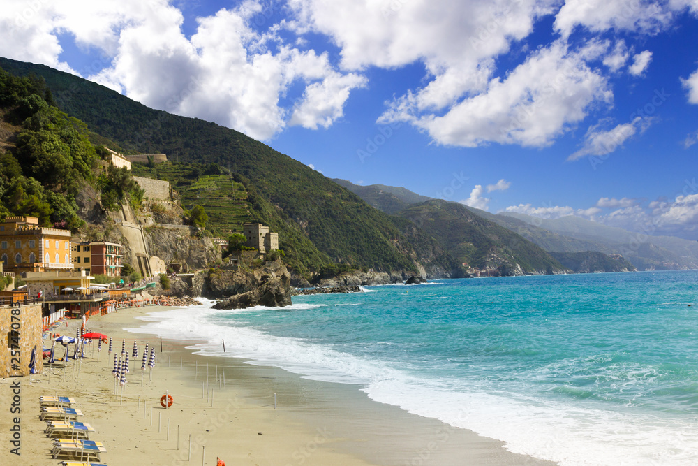 Monterosso beach, Cinque Terre, Liguria, Italy