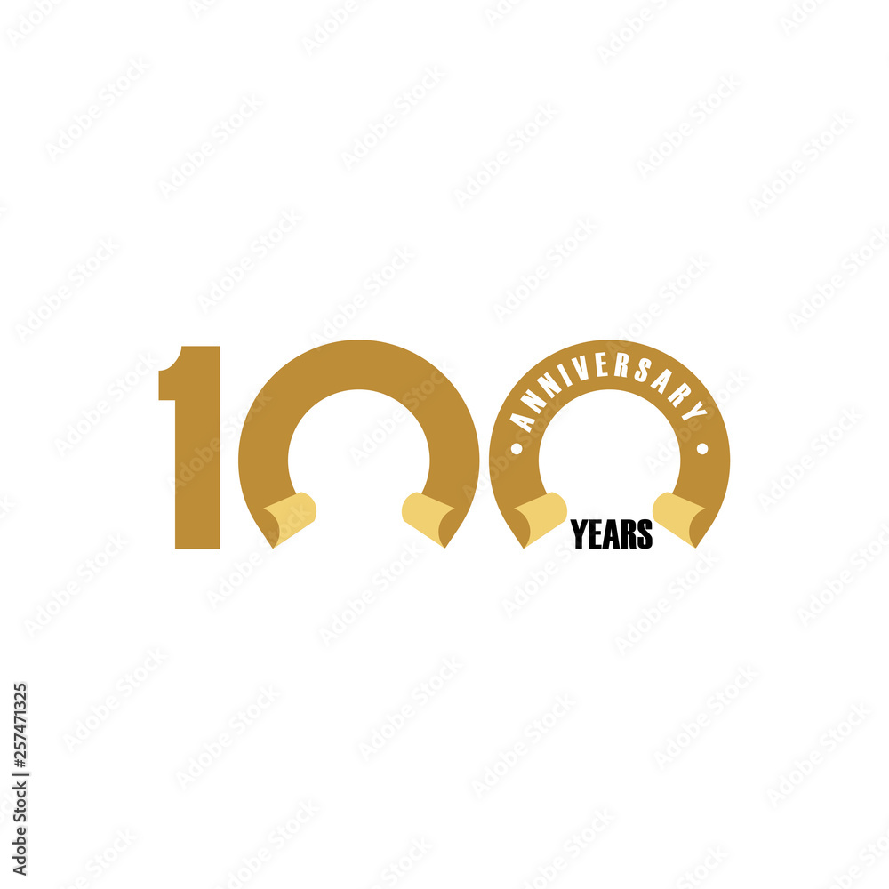 100 Year Anniversary Vector Template Design Illustration 100 Year Anniversary Vector Template Design Illustration