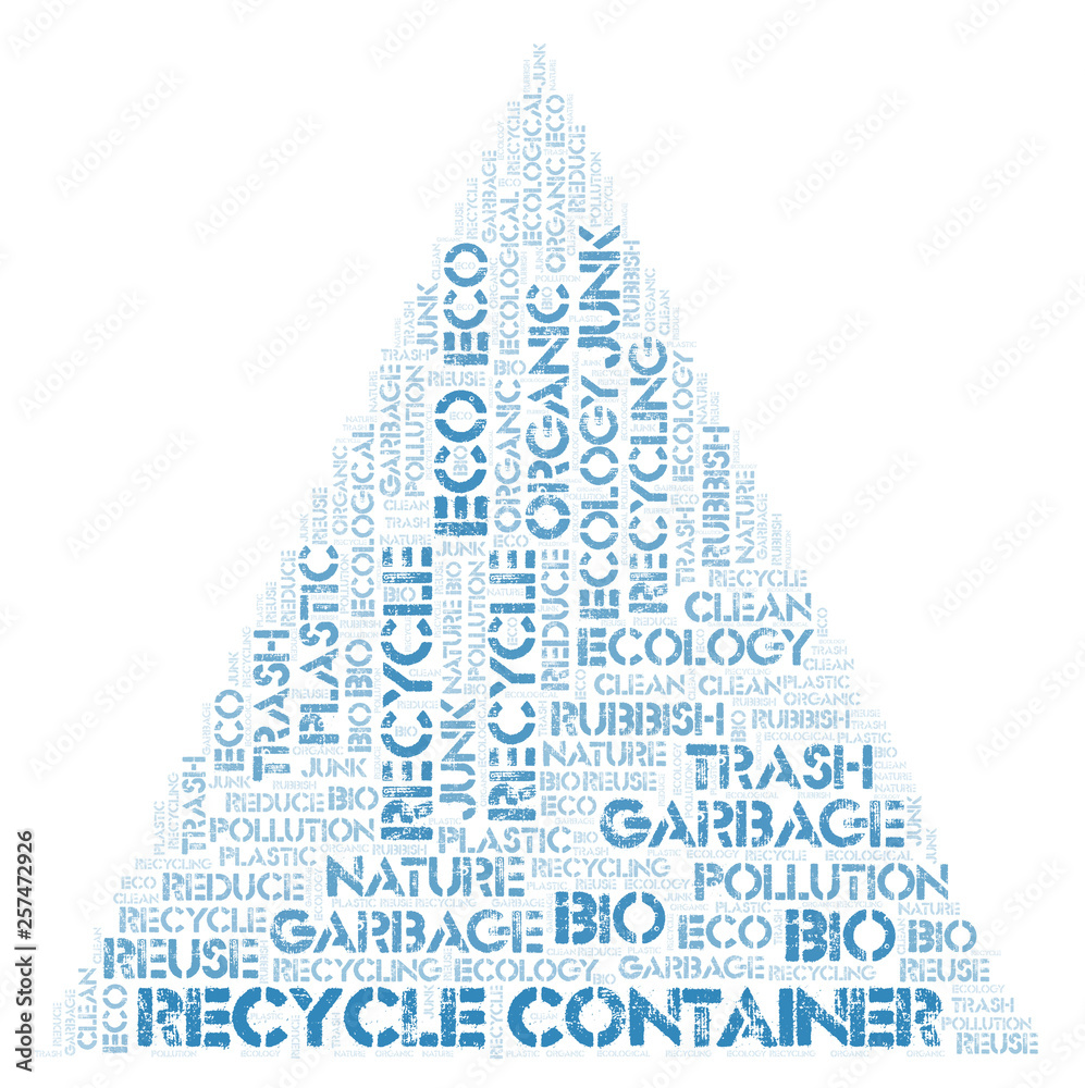 Recycle Container word cloud. Recycle Container word cloud.