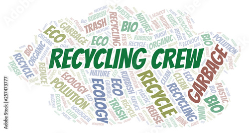 Recycling Crew word cloud.