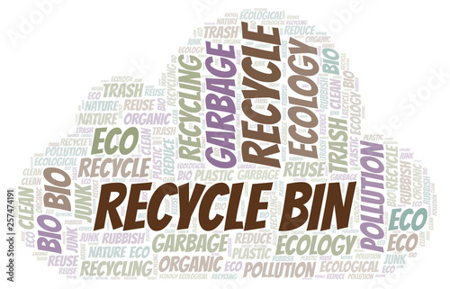 Recycle Bin word cloud.