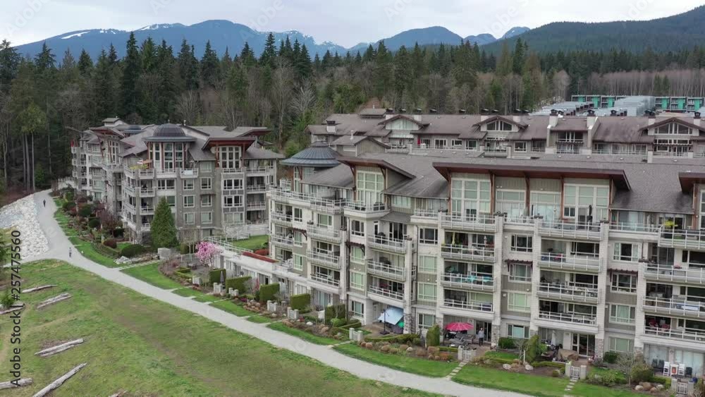 A perfect neighbourhood. Houses in suburb at Summer in the north America. Luxury houses with nice landscape. Aerial drone view. 4K. A perfect neighbourhood. Houses in suburb at Summer in the north America. Luxury houses with nice landscape. Aerial drone view. 4K.