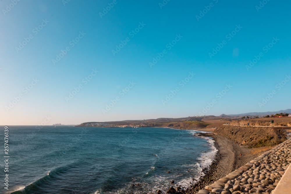 Spanish coast line