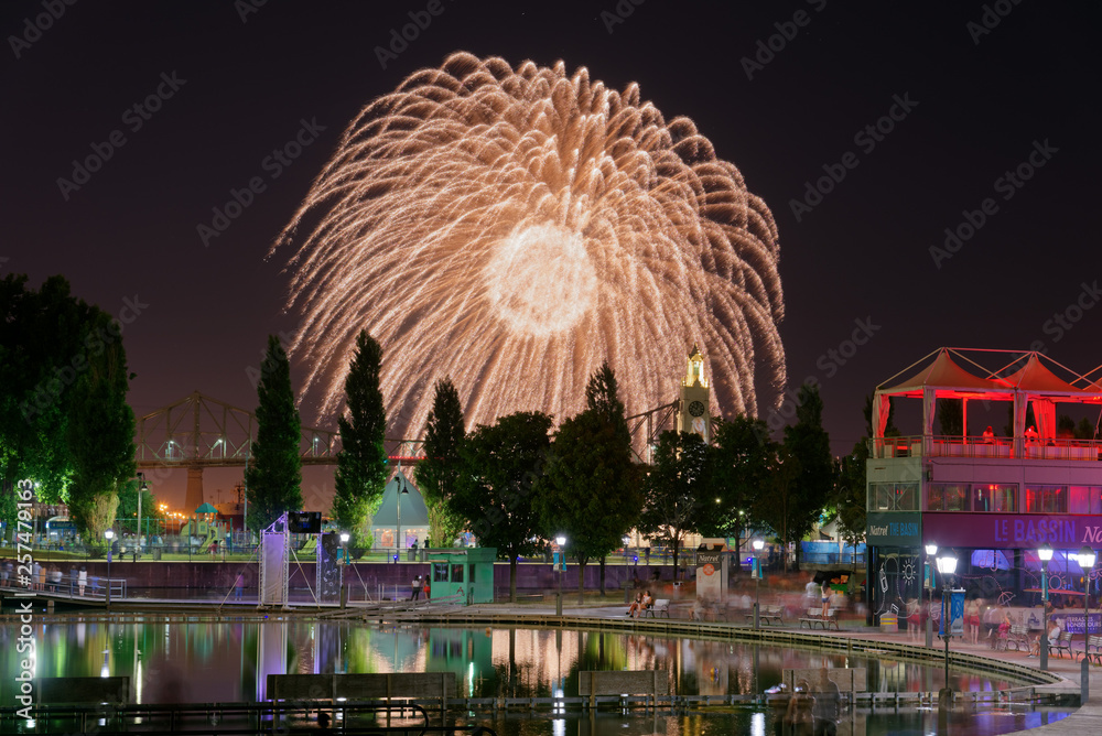 The Montreal International Fireworks Competition with the Montreal