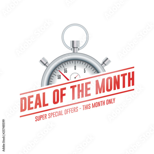 Deal Of The Month Chrono Time Label