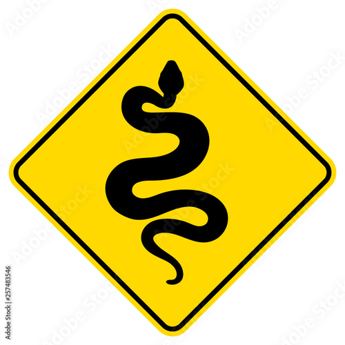 Sign silhouette snake. Isolated symbol icon snake