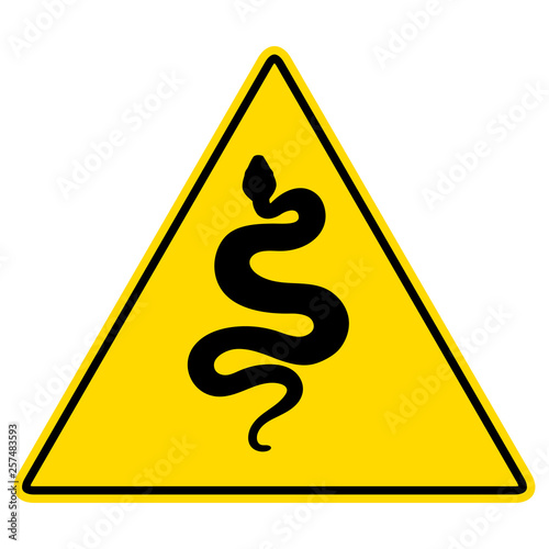 Sign silhouette snake. Isolated symbol icon snake