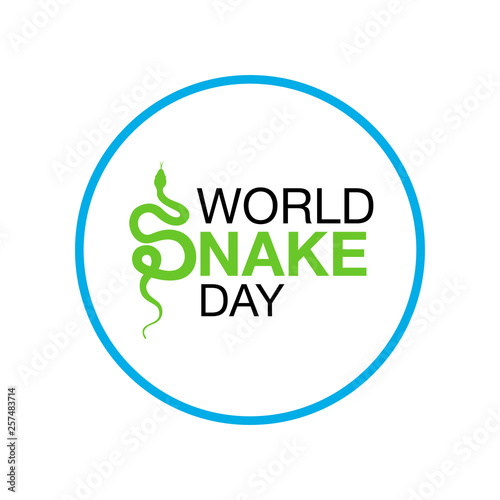 Sign silhouette snake. Isolated symbol icon snake. World snake day. Isolated symbol or icon snake on white background. Abstract sign snake. Vector illustration