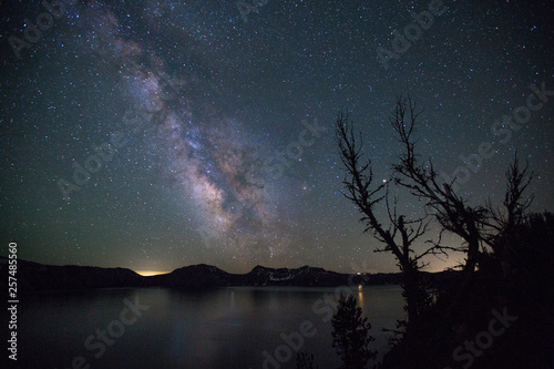 Milky Way Galaxy over Crater Lake National Park, Oregon, USA