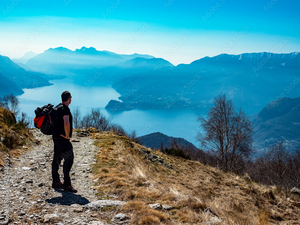 Trekking on Lake Como Alps