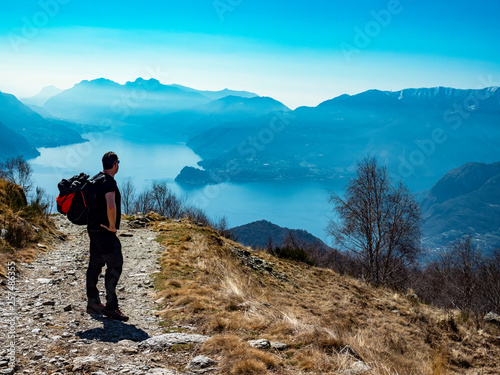 Trekking on Lake Como Alps