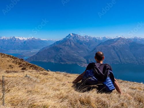 Trekking on Lake Como Alps