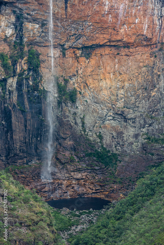 Tabuleiro Waterfall in Serra do Intendente State Park, Minas Gerais, Brazil photo