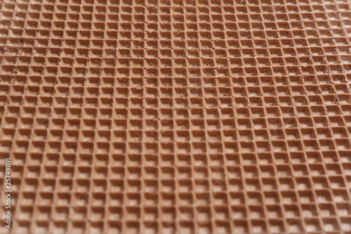 Tasty wafer as background  closeup. Crispy food