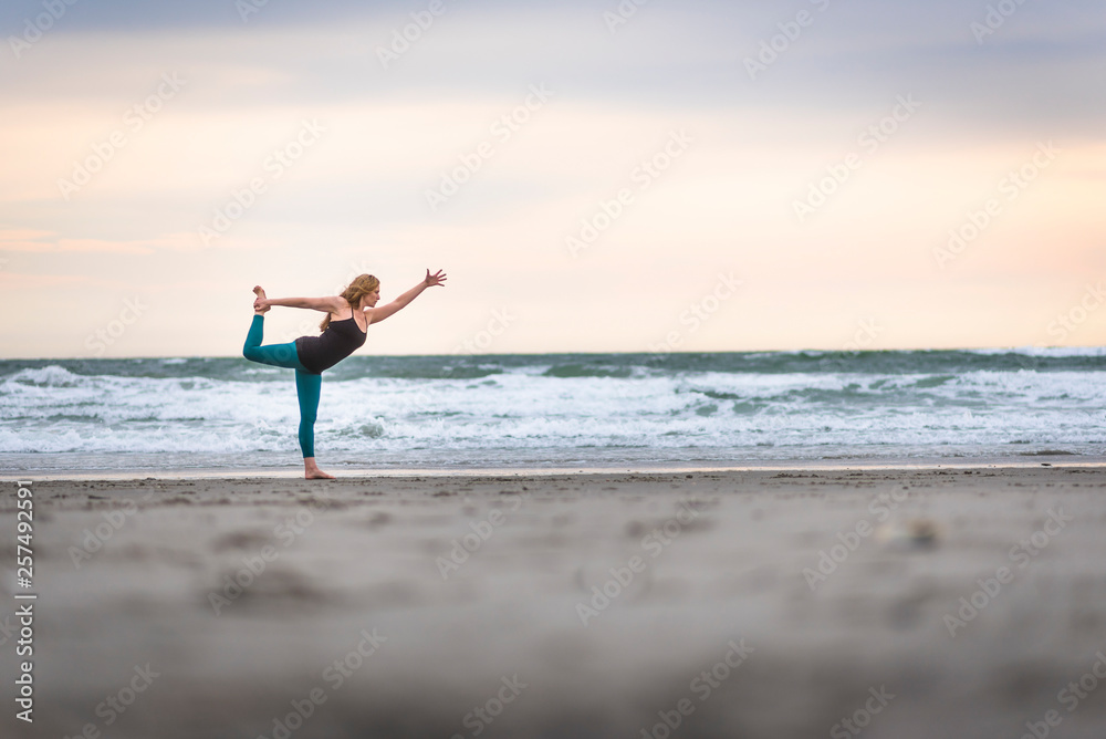 Yoga on the Beach in the Elements Yoga on the Beach in the Elements