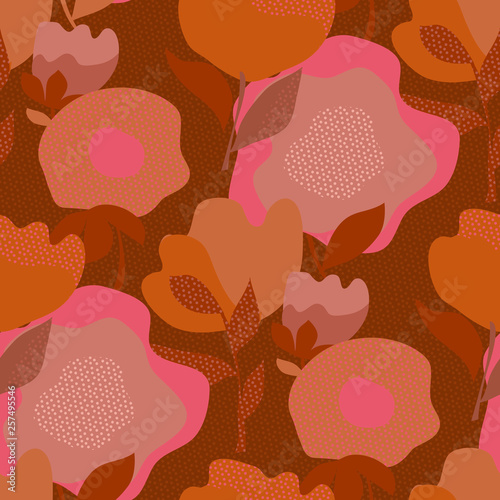 Abstract decorative flower ...