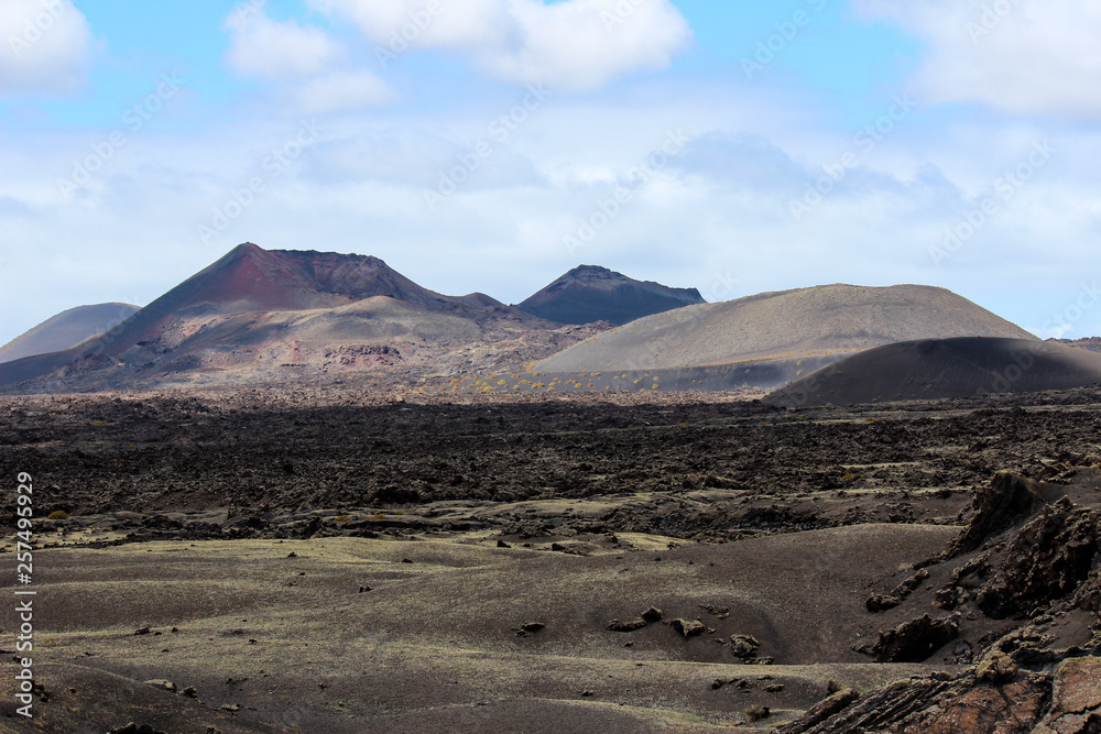 Desert and volcanoes on Lanzarotte