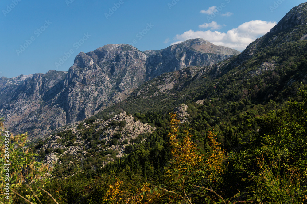 Mountain range Lovcen in summer, Montenegro