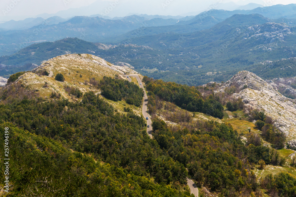 Mountain landscape in National park Lovcen, Montenegro