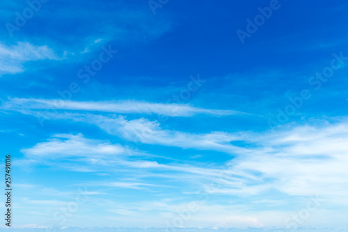 Blue sky with white clouds