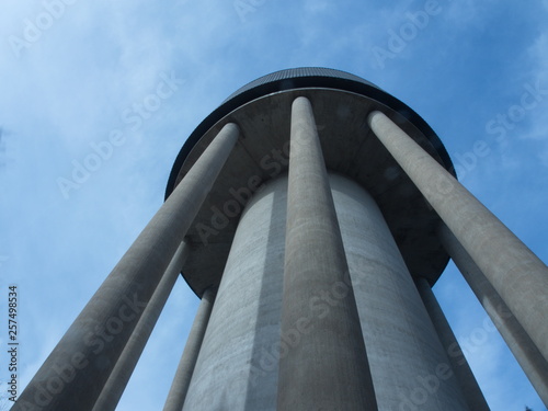 Watertower gainst the sky photo