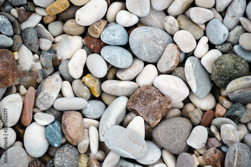 The texture of the stones, gravel beach. The texture of the stones, gravel beach.