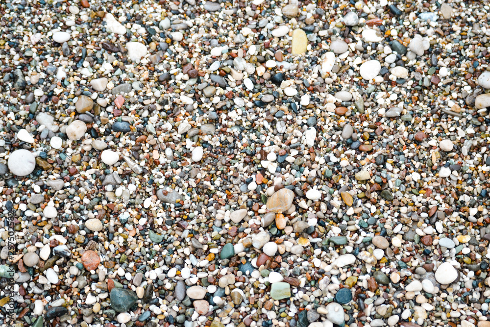 The texture of the stones, gravel beach. The texture of the stones, gravel beach.