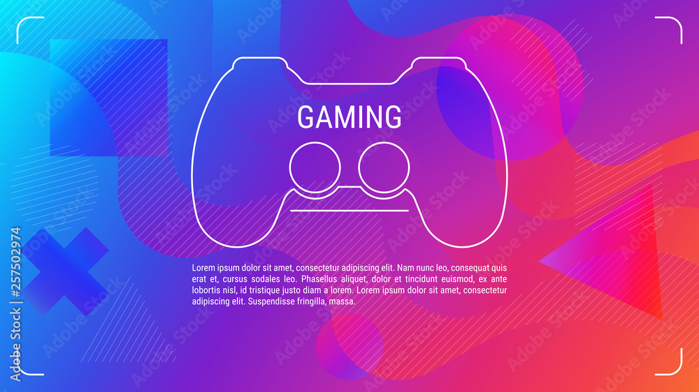 Abstract background for gamers. Game background geometric shapes. Game ...
