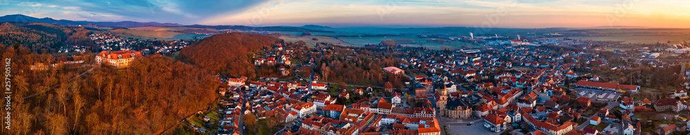 Panorama Stadtbild Waltershausen Anno 2019 (22.März)