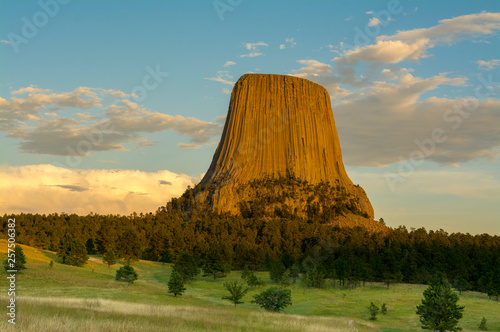 Devils Tower, Devils Tower National Monument, Wyoming. photo