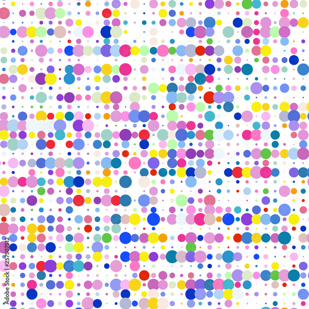Multicolored circles on a white background. Multicolored circles on a white background.