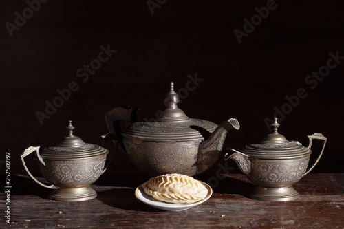 Tea service and East sweets
