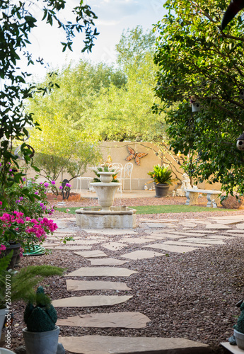 garden with flowers