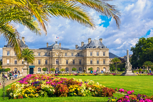 Palace in the Luxembourg Gardens, Paris, France photo