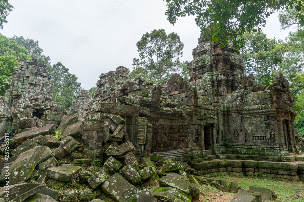 Ruins of Khmer civilization near the town of Siem Reap in Cambodia