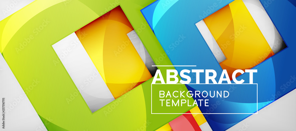 Square background, abstract squares on grey, business or techno template Square background, abstract squares on grey, business or techno template