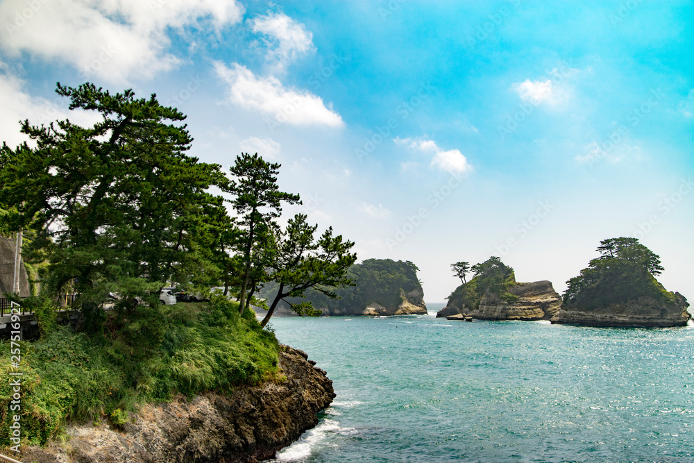 Japanese island like ships