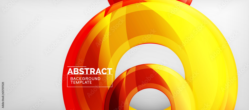 Modern geometric circles abstract background, colorful round shapes with shadow effects Modern geometric circles abstract background, colorful round shapes with shadow effects