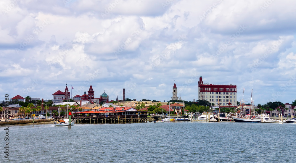 Naklejka premium Waterfront Dining in the Oldest City